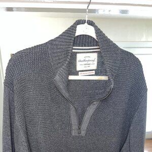 Weatherproof Vintage Knit 1/4 Zip Sweater - XL (Grey)